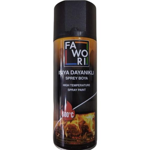 FAWORİ ISIYA DAYANIKLI SPREY BOYA SİYAH 400ML F